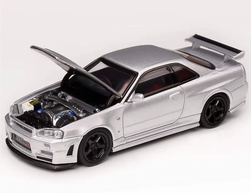 1:64 Nissan Gt-R (R34) Z-Tune -- Silver -- Motorhelix 1