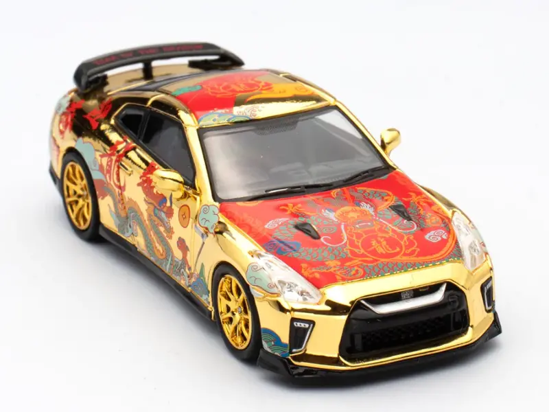 1:64 Nissan Gt-R (R35) -- Chinese New Year Of The Dragon 2024 -- Inno64 1