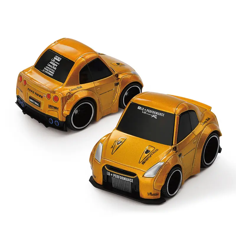 1:64 Nissan Gt-R R35 Lb-Works Type 1 -- Gold -- Qubecarz X Mini Gt 1