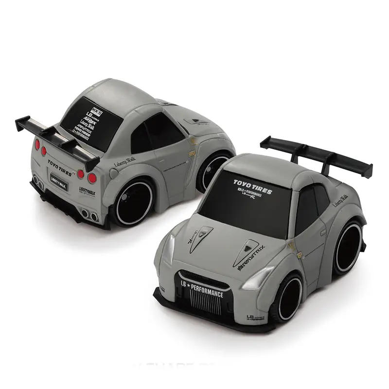1:64 Nissan Gt-R R35 Lb-Works Type 1 -- Matte Grey -- Qubecarz X Mini Gt 1