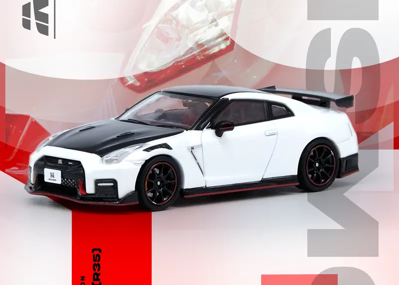 1:64 Nissan Gt-R (R35) Nismo -- White -- Inno64 1
