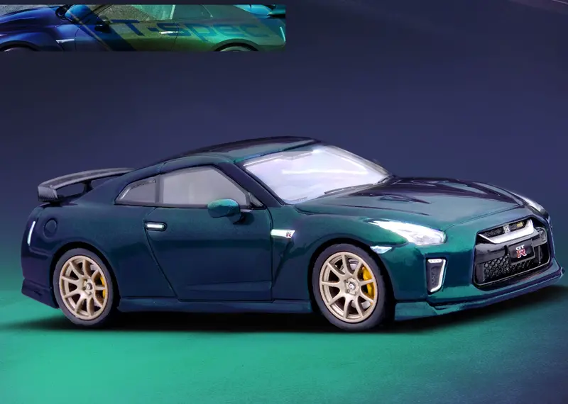 1:64 Nissan Gt-R (R35) T-Spec -- Midnight Purple -- Inno64 1