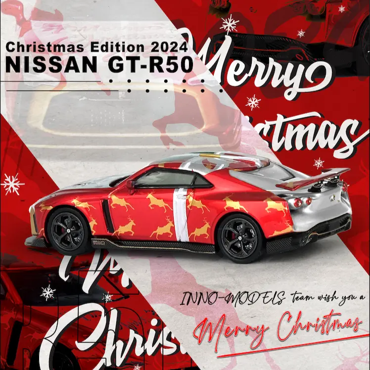1:64 Nissan Gt-R50 By Italdesign - Xmas Christmas Special Edition 2024 -- Inno64 1
