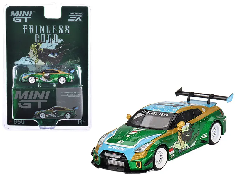 1:64 Nissan Gt-Rr (R35) -- Lb-Silhouette “Princess Roro” -- Mini Gt X Mizu 1