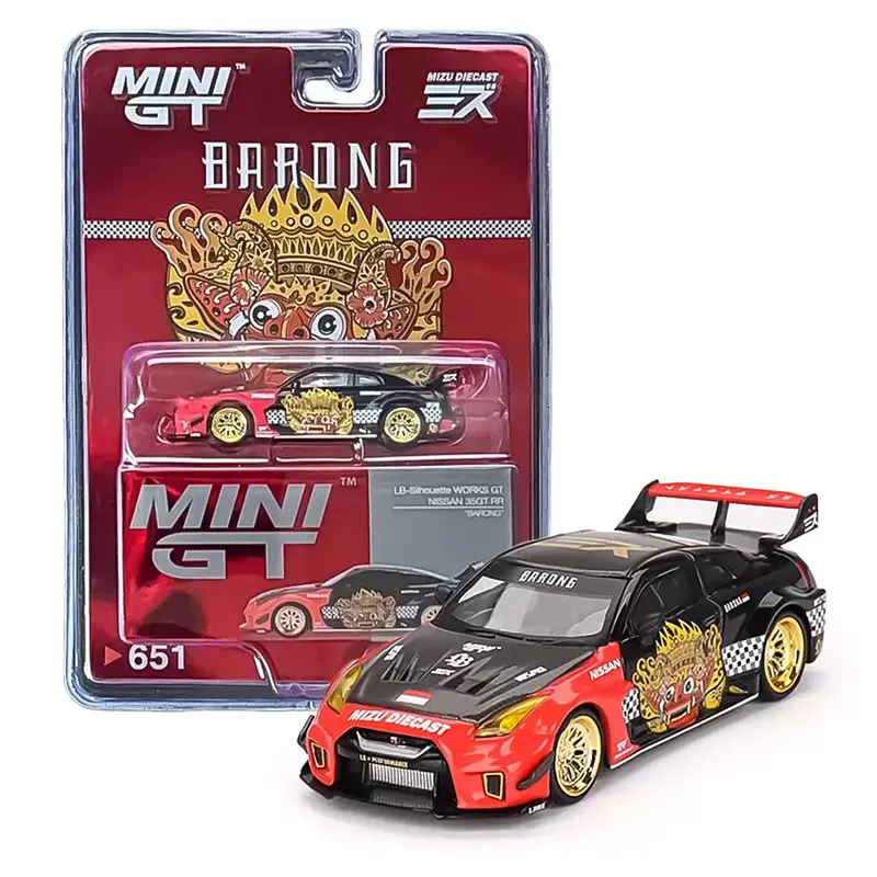 1:64 Nissan Gt-Rr (R35) -- Lb-Silhouette Works Gt “ Barong” -- Mini Gt X Mizu 1