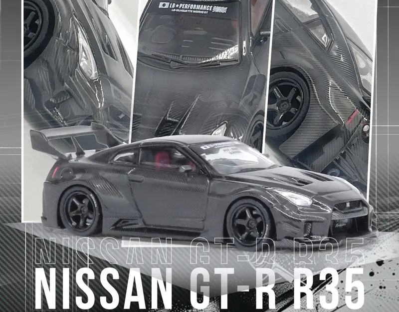 1:64 Nissan Gtr R35 35Gt-Rr Lb-Super Silhouette -- Full Carbon -- Inno64 1