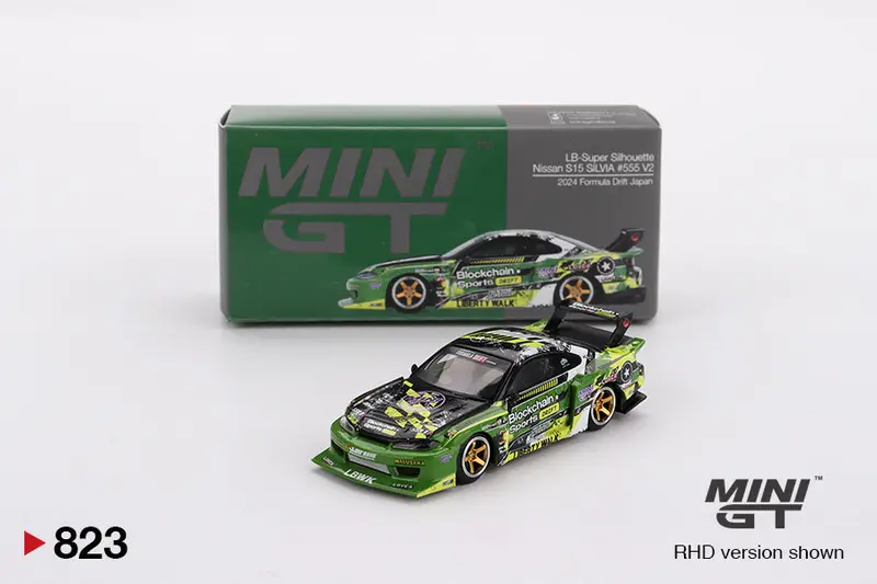 1:64 Nissan Lb-Super Silhouette S15 Silvia -- 2024 Formula Drift -- Mini Gt 1