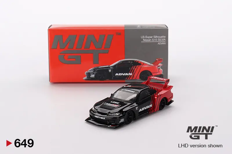 1:64 Nissan Lb-Super Silhouette S15 Silvia -- Advan -- Mini Gt Mgt00649 1
