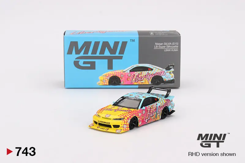 1:64 Nissan Lb-Super Silhouette S15 Silvia -- Lb Kuma -- Mini Gt Mgt00743 1