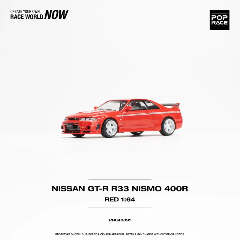1:64 Nissan R33 Skyline Gtr Nismo 400R -- Red -- Pop Race 2