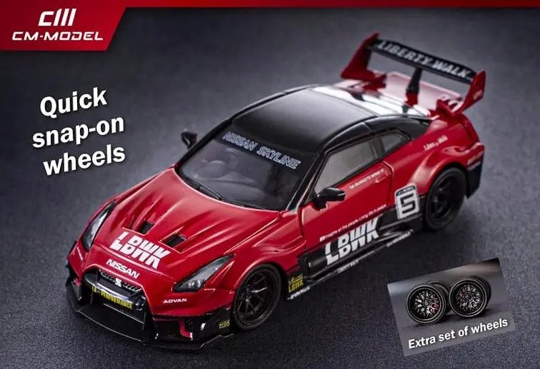 1:64 Nissan R35 Lbwk Gt35rr Super Silhouette -- #5 Red/Black -- Cm-Model 1