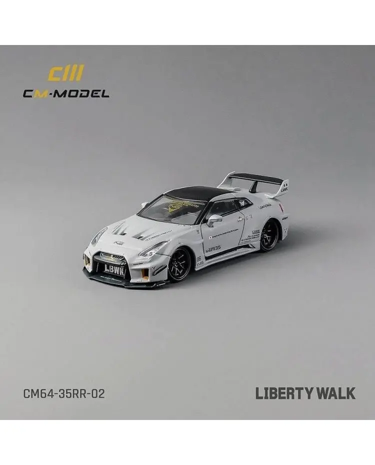 1:64 Nissan R35 Lbwk Gt35rr Super Silhouette -- Grey -- Cm-Model 1