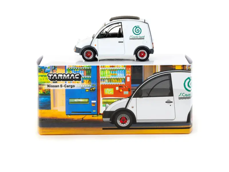 1:64 Nissan S-Cargo -- White -- Tarmac Works 1