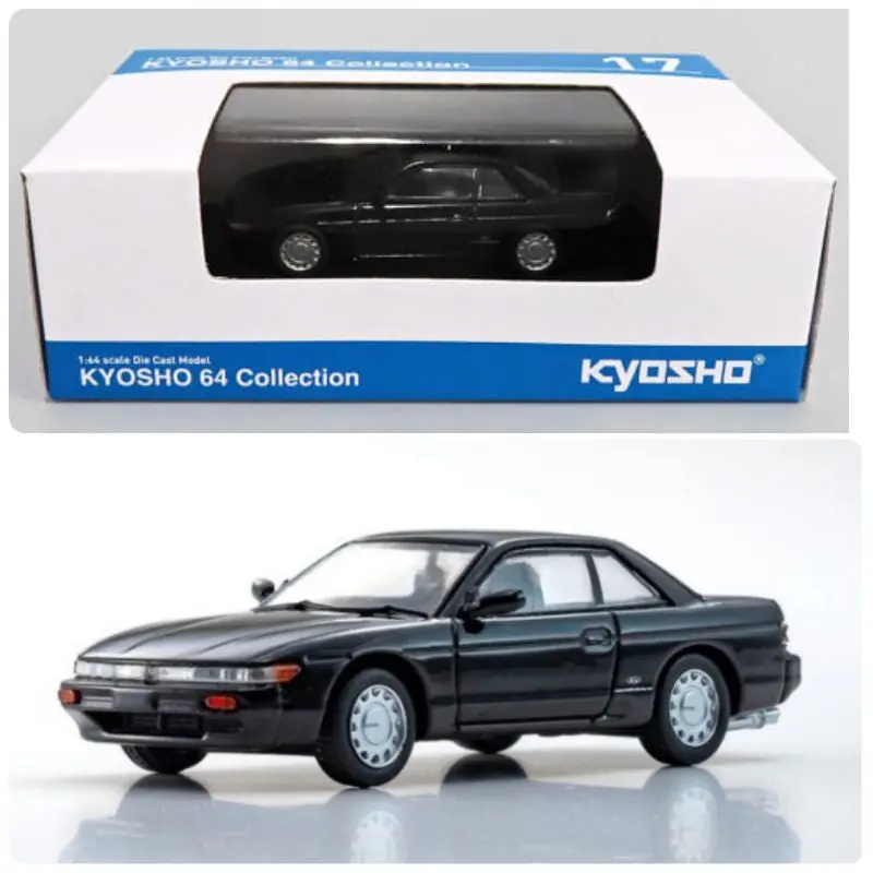 1:64 Nissan S13 Silvia -- Black -- Kyosho 07115H 1