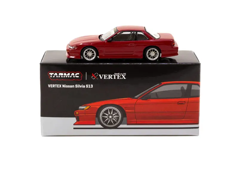 1:64 Nissan S13 Silvia Vertex -- Red -- Tarmac Works 1