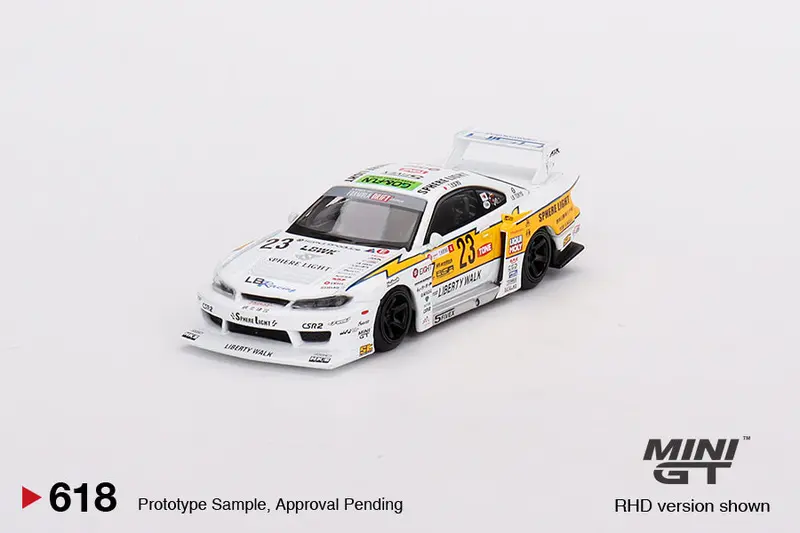1:64 Nissan S15 Silvia Lb-Super Silhouette -- #23 2022 Goodwood -- Mini Gt 1
