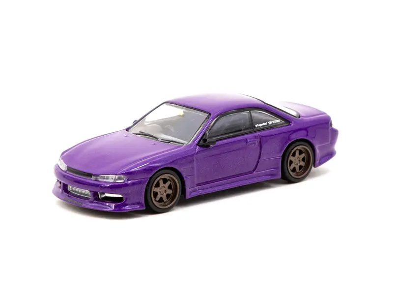 1:64 Nissan Silvia S14 By Vertex -- Purple Metallic -- Tarmac Works 1