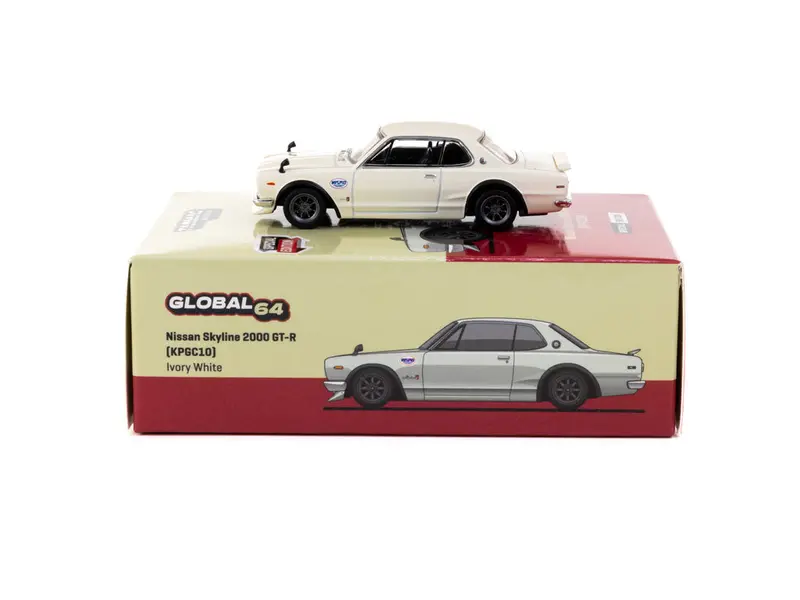 1:64 Nissan Skyline 2000 Gt-R (Kpgc10) -- Ivory White -- Tarmac Works 1