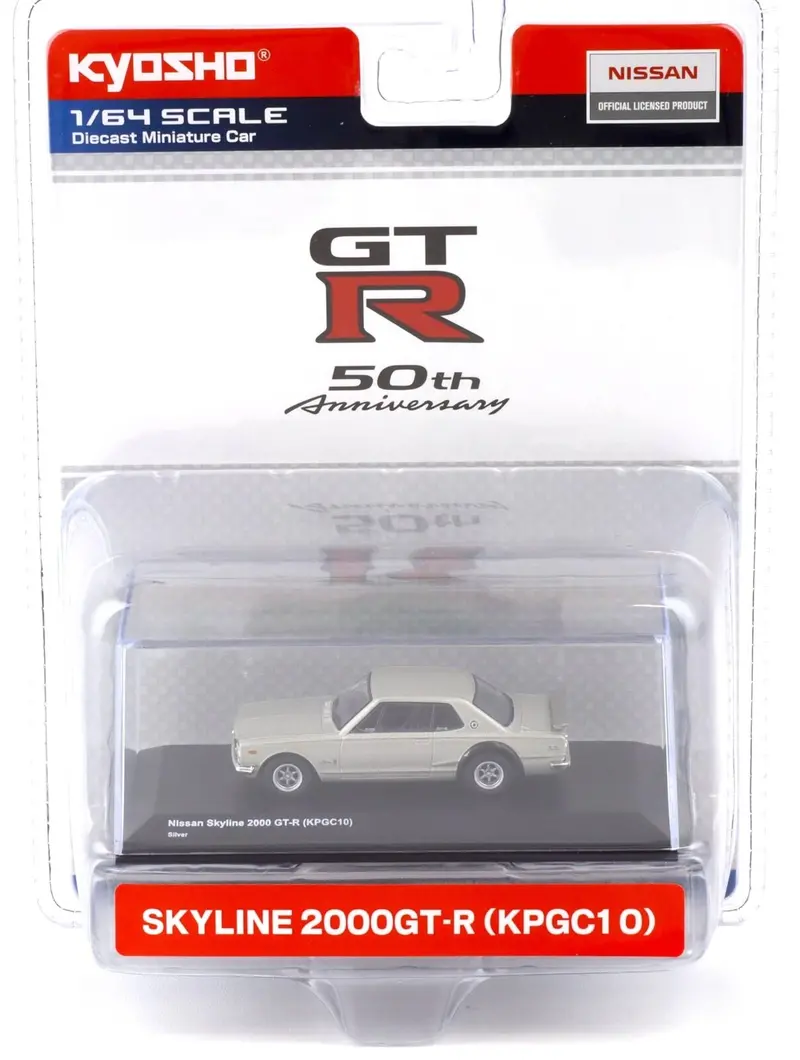 1:64 Nissan Skyline 2000 Gt-R (Kpgc10) -- Silver -- Kyosho 06990Sb 1