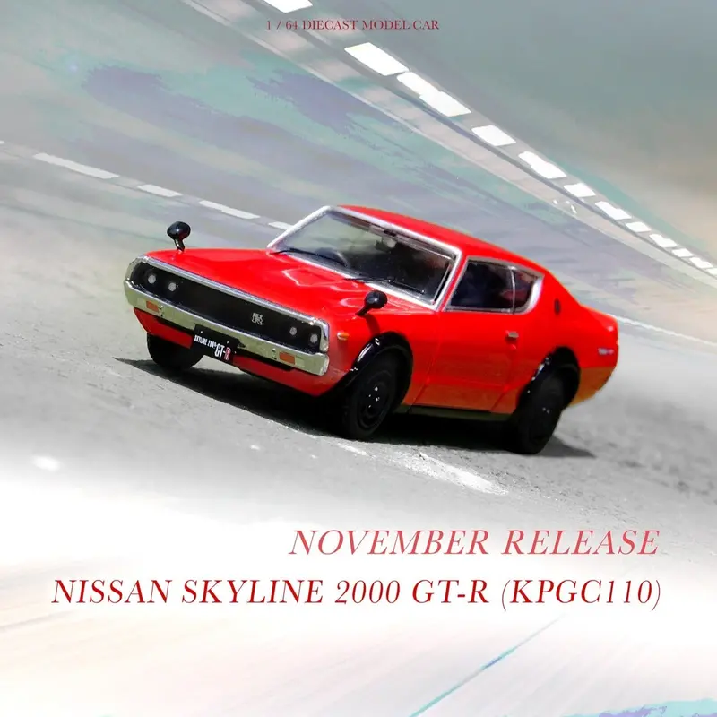 1:64 Nissan Skyline 2000 Gt-R (Kpgc110) -- Red -- Inno64 1