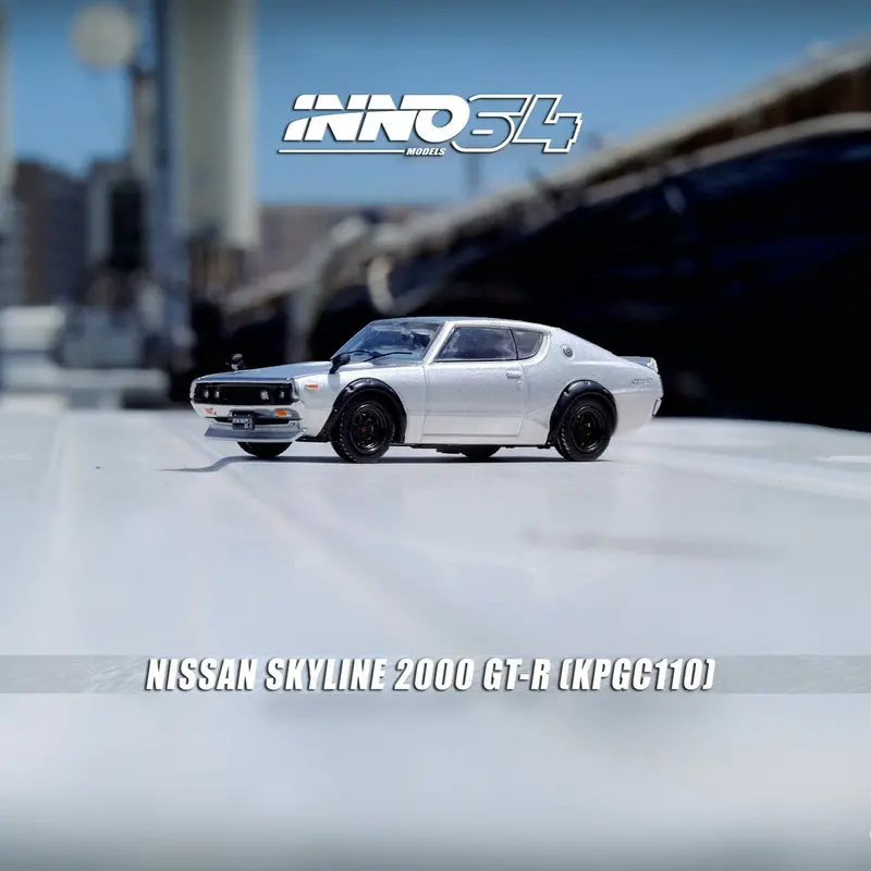 1:64 Nissan Skyline 2000 Gt-R (Kpgc110) -- Silver -- Inno64 1