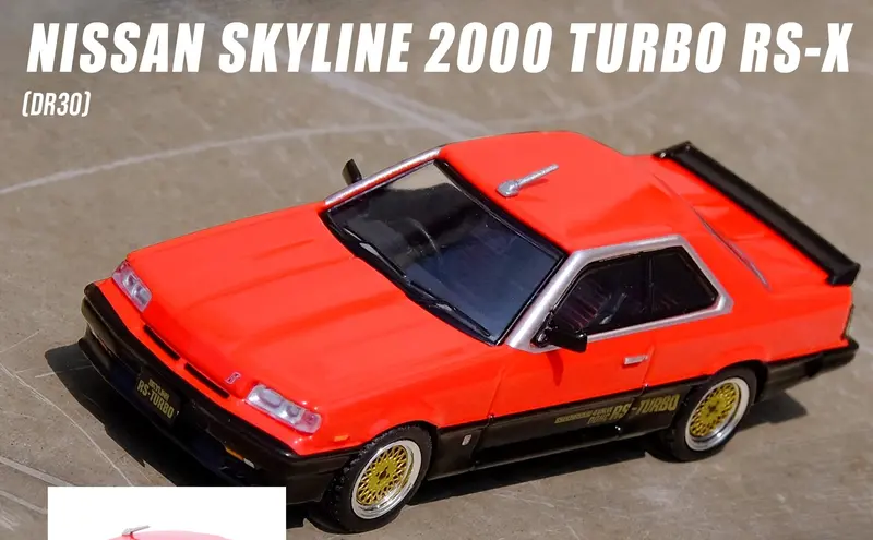 1:64 Nissan Skyline 2000 Turbo Rs-X (Dr30) -- Red/Black -- Inno64 1