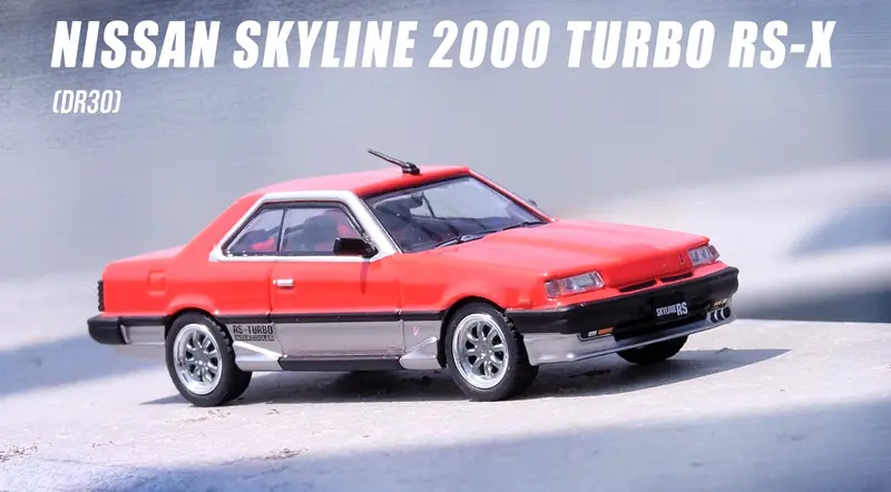 1:64 Nissan Skyline 2000 Turbo Rs-X (Dr30) -- Red/Silver -- Inno64 1