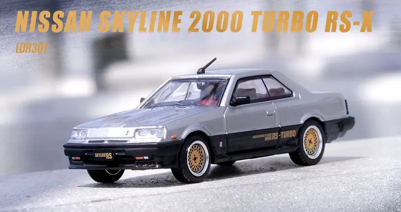 1:64 Nissan Skyline 2000 Turbo Rs-X (Dr30) -- Silver/Black -- Inno64 1