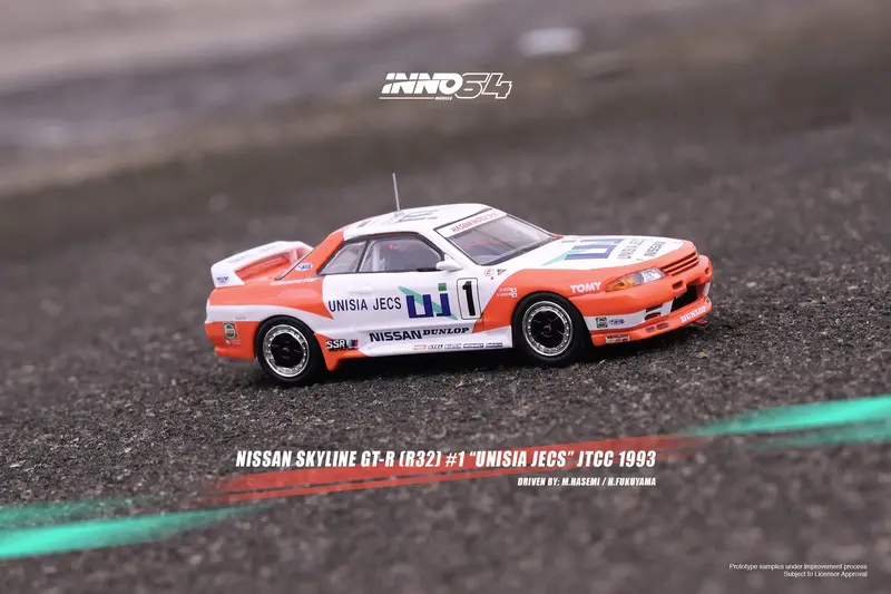 1:64 Nissan Skyline Gt-R (R32) -- #1 "Unisia Jecs" Jtcc 1993 -- Inno64 1
