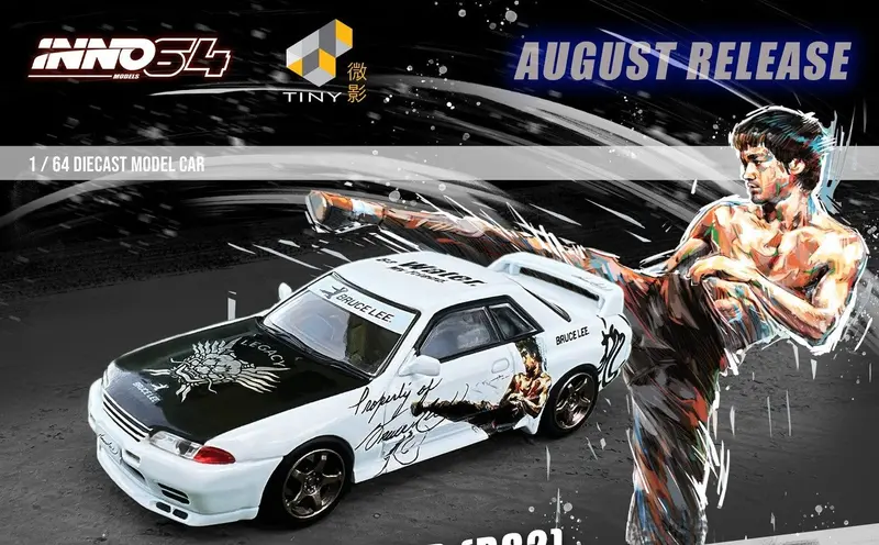 1:64 Nissan Skyline Gt-R (R32) -- Bruce Lee -- Inno64 1