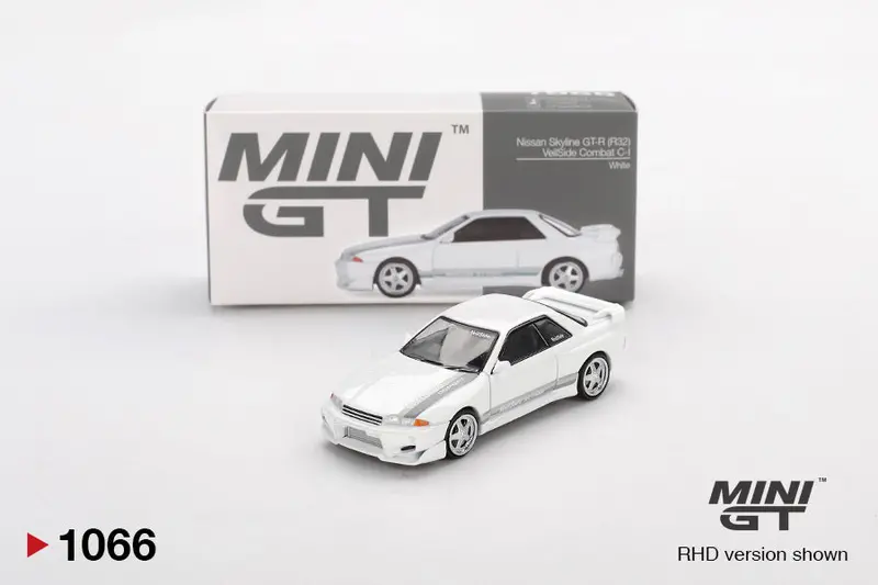 1:64 Nissan Skyline Gt-R (R32) Veilside Combat C-I -- White -- Mini Gt Mgt01066 1