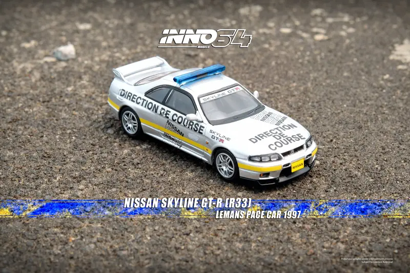 1:64 Nissan Skyline Gt-R (R33) -- 1997 24 Hours Le Mans Offical Pace Car -- Inno 1
