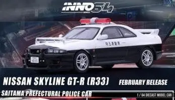 1:64 Nissan Skyline Gt-R (R33) -- Japanese Police Car -- Inno64 1