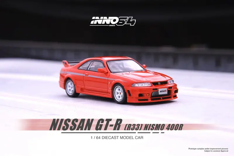 1:64 Nissan Skyline Gt-R (R33) Nismo 400R -- Super Clear Red Ii -- Inno64 1