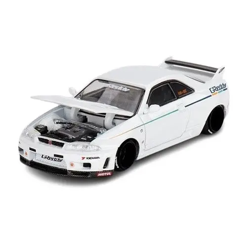 1:64 Nissan Skyline Gt-R (R33) V1 Greddy White -- Kaido House X Mini Gt Khmg113 1