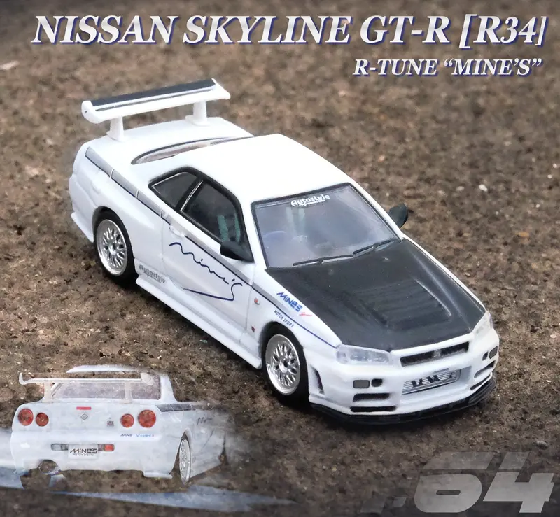 1:64 Nissan Skyline Gt-R (R34) R-Tune -- Tuned By Mine's -- Inno64 1