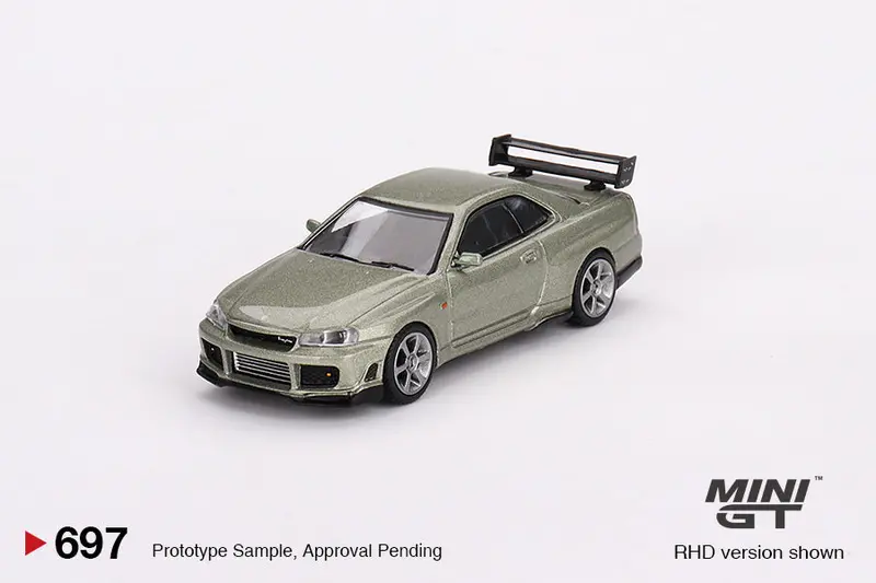 1:64 Nissan Skyline Gt-R (R34) Tommykaira R-Z -- Millenium Jade -- Mini Gt 1