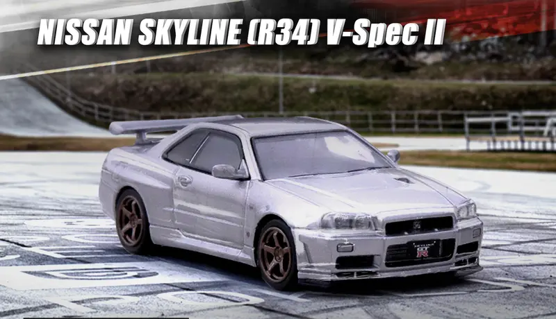 1:64 Nissan Skyline Gt-R (R34) V-Spec Ii -- Silver -- Inno64 1