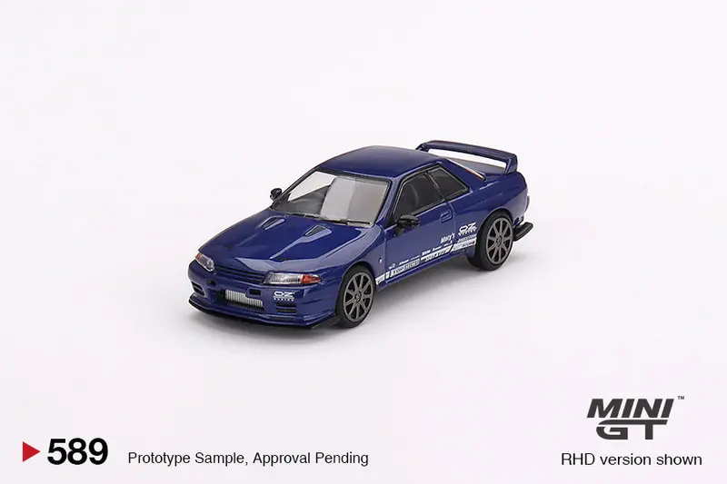 1:64 Nissan Skyline Gt-R Top Secret Vr32 -- Metallic Blue -- Mini Gt Mgt00589 1