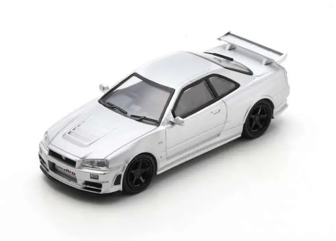 1:64 Nissan Skyline R34 Gtr Z-Tune -- Silver -- Schuco 1