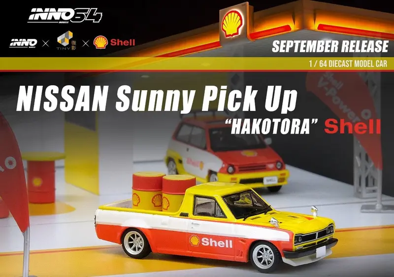 1:64 Nissan Sunny "Hakotora" Pickup Truck -- Shell -- Inno64 1