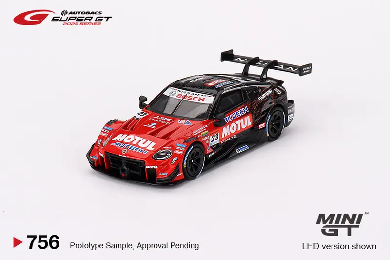 1:64 Nissan Z Gt500 -- #23 "Motul Z" Nismo 2023 Super Gt Series -- Mini Gt 1