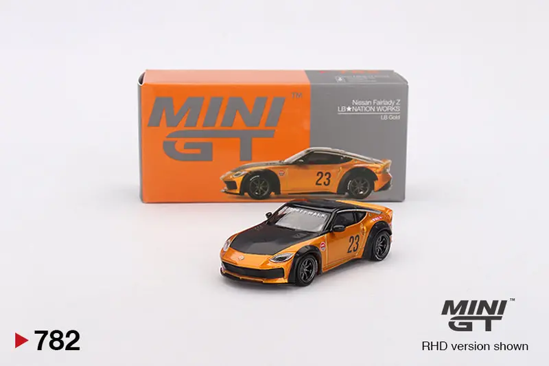 1:64 Nissan Z Lb-Nation Works -- Lb Gold -- Mini Gt Mgt00782 1