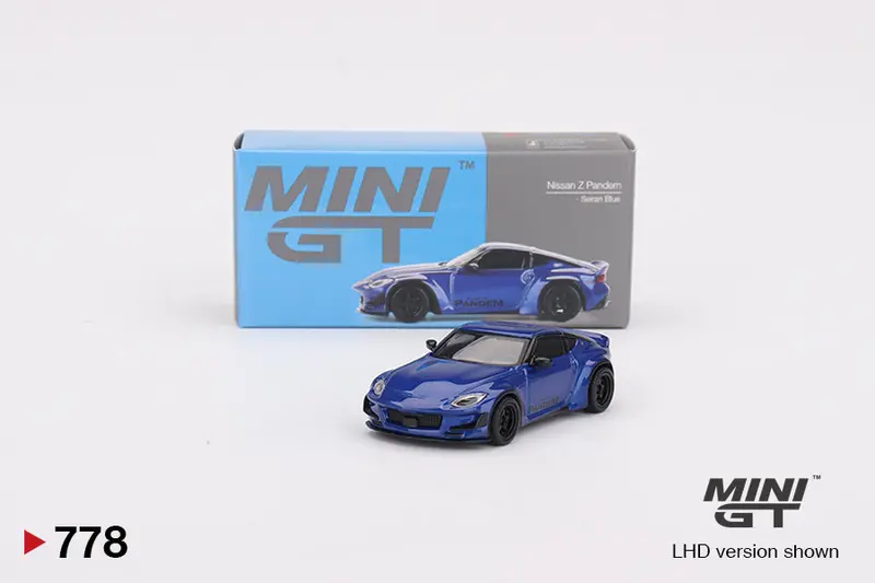 1:64 Nissan Z Pandem -- Seiran Blue -- Mini Gt Mgt00778 1