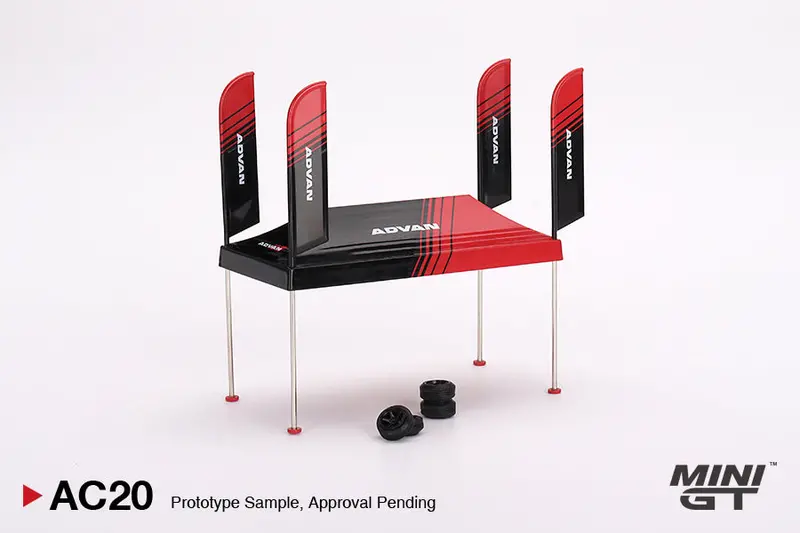 1:64 Paddock Service Tent Set -- Advan -- Mini Gt Mgtac20 1