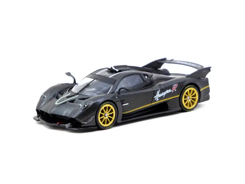 1:64 Pagani Huayra R -- Matt Black Carbon Fiber -- Tarmac Works 1
