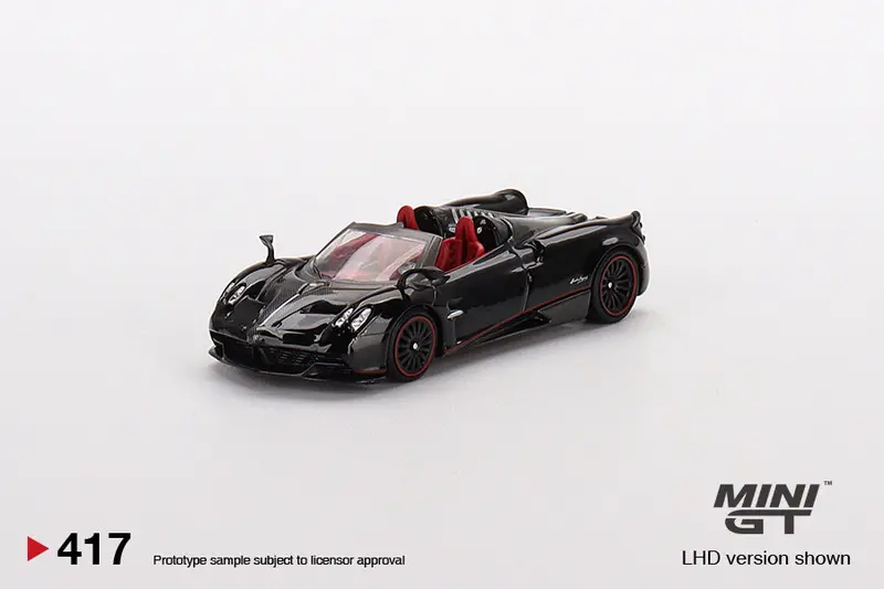 1:64 Pagani Huayra Roadster -- Black -- Mini Gt 1