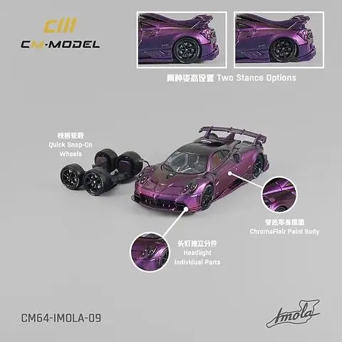 1:64 Pagani Imola -- Midnight Purple -- Cm-Model 1