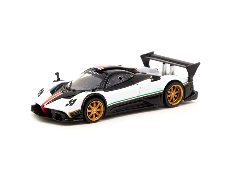 1:64 Pagani Zonda R -- Bianco Benny (Black/White) -- Tarmac Works 1