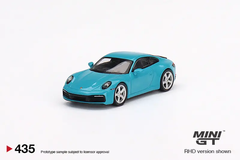 1:64 Porsche 911 (992) Carrera S -- Miami Blue -- Mini Gt 1